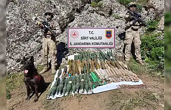Siirt'te Çok Sayıda Mühimmat Ele Geçirildi Mağara ve Sığınak Kullanılamaz Hale Getirildi