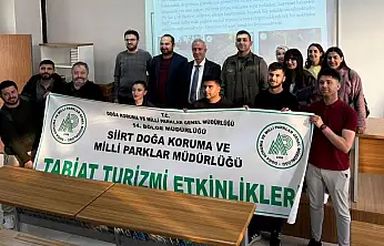 Siirt'te Doğa Turizmi ve Sürdürülebilir Turizm Eğitimi Düzenlendi