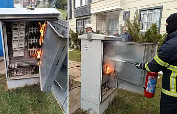 Siirt'te Elektrik Panosunda Yangın