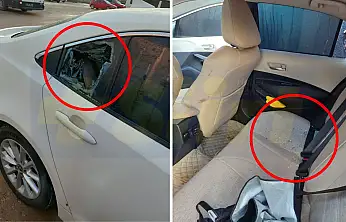 Siirt'te gece yarısı otoparkta hırsızlık: Araçların camlarını kırıp araçlara dadandılar