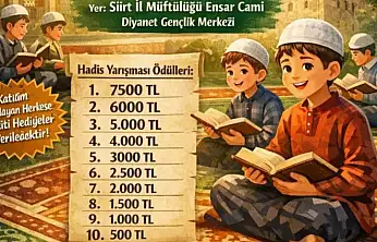 Siirt'te hadislerle büyüyen nesiller için anlamlı program