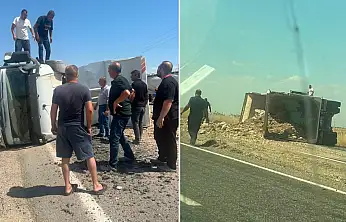 Siirt'te Hafriyat Yüklü Kamyon Devrildi: Sürücü Yaralandı