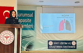 Siirt'te Hastane Personeline KOAH Bilgilendirmesi: Uzmanlardan Kapsamlı Eğitim