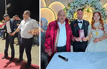 Siirt'te Hemê Başkan Halay Başı Oldu: Başkan Çiftçi Genç Çiftin Nikâhını Kıydı