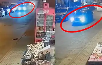 Siirt'te ilginç kaza: Araca sürttü, hiçbir şey olmamış gibi kaçtı