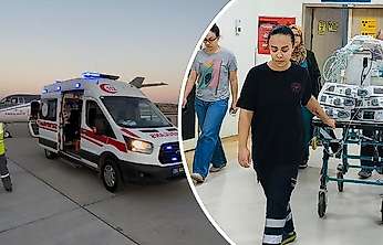 Siirt'te Kalp Yetmezliği Tespit Edilen 8 Günlük Bebek Uçak Ambulansla Ankara'ya Sevk Edildi