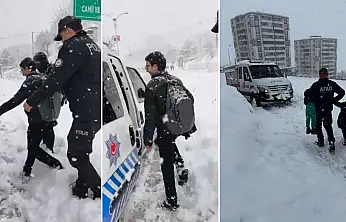 Siirt'te Kar Engeline Polis ve AFAD Müdahalesi: Öğrenciler Güvenle Evlerine Ulaştırıldı
