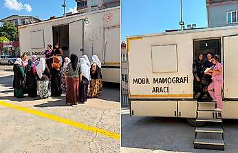Siirt'te Mamografi Tırı Eruh'ta Kadınlara Hizmet Veriyor
