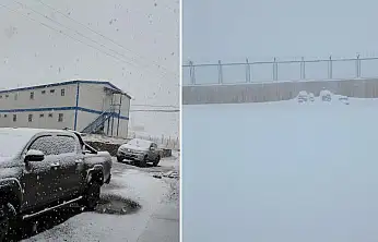 Siirt'te Mevsimin İlk Karı Düştü