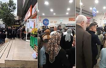 Siirt'te Migros Önünde Ucuz Balık İzdihamı: Balık Fiyatını Duyan Markete Koştu