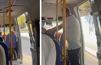 Siirt'te Minibüs Tepkisi: Klima Kapalı, Kapı Açık, Yolcular Ayakta