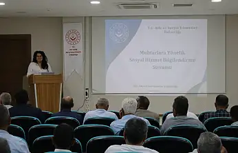 Siirt'te Muhtarlara Sosyal Hizmetler Eğitimi Verildi