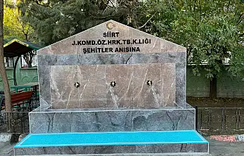 Siirt'te Okul Bahçesine 'Şehitler Çeşmesi' Açıldı