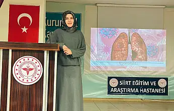 Siirt'te sağlık çalışanlarına verem farkındalık eğitimi verildi