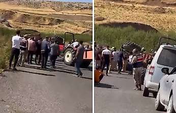 Siirt'te Seyir Halindeki Traktör Devrildi: 4 Yaralı