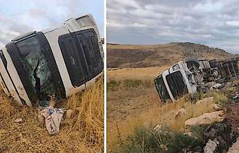 Siirt'te TIR Kazası: Sürücü Yaralı Olarak Hastaneye Kaldırıldı