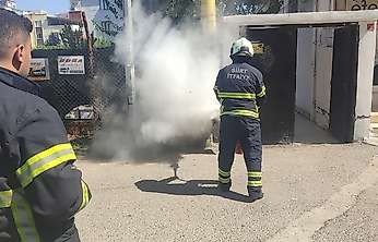 Siirt'te Trafo Yangını