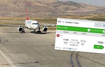Siirt'te uçak bileti fiyatları gündemde: İstanbul uçuşunda 7 bin 300 TL'ye kadar çıkıyor