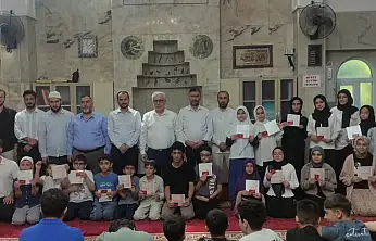 Siirt'te Yaz Kur'an Kurslarında Başarılı Öğrenciler Ödüllendirildi