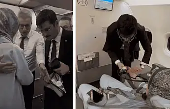 Siirt'ten Dönüş Yolundaki Sağlık Bakanı Memişoğlu, Uçakta Rahatsızlanan Yolcuya Müdahale Etti