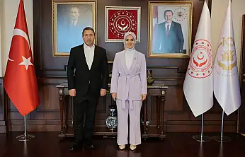 Siirt TSO Başkanı Güven Kuzu, Bakan Göktaş'ı ziyaret etti