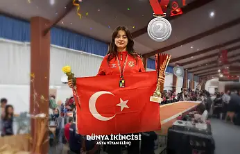 Siirtli Sporcu Asya Viyan Elinç'ten Dünya İkinciliği Gururu