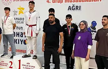 Siirtli Tekvandocu Ulaş Gezmiş Elçiçek'ten Ağrı'da Bronz Madalya