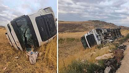 Siirt'te TIR Kazası: Sürücü Yaralı Olarak Hastaneye Kaldırıldı