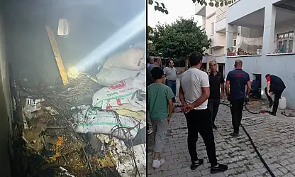 Siirt'in Kurtalan ilçesinde bodrum kat yangını