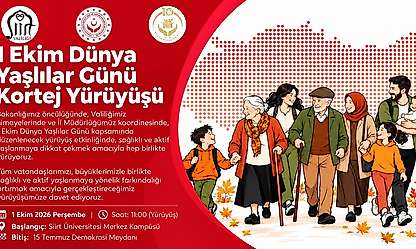 Siirt'te 1 Ekim Dünya Yaşlılar Günü için kortej yürüyüşü düzenlenecek