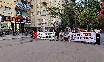 Siirt'te Furkan Hareketi'nden Alparslan Kuytul ve tutuklananlar için eylem