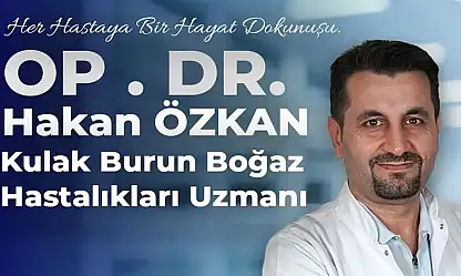 Siirt'te KBB uzmanı Dr. Hakan Özkan'dan uyarı: Burun tıkanıklığını hafife almayın
