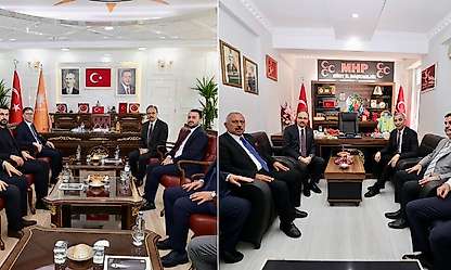 Siirt Valisi Dr. Kemal Kızılkaya'dan AK Parti ve MHP İl Başkanlıklarına Ziyaret