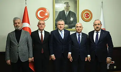 TBMM'de Siirt heyetinden Gençlik ve Spor Bakanı Bak'a ziyaret
