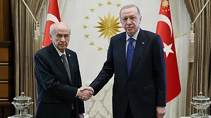 Cumhurbaşkanı Erdoğan ile Bahçeli Külliye'deki görüşmesi başladı