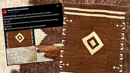 Meksika'daki Müzede Siirt Dokuması Tiftik Halısı Sergileniyor