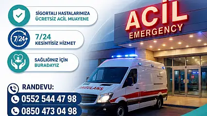 Özel Siirt Hayat Hastanesi'nden sigortalı hastalara ücretsiz acil muayene