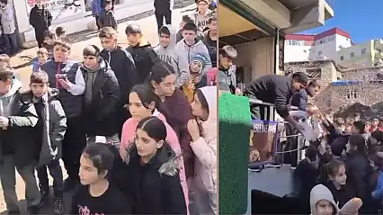 Pervari'de çocuklara Ramazan öncesi ücretsiz döner ikramı