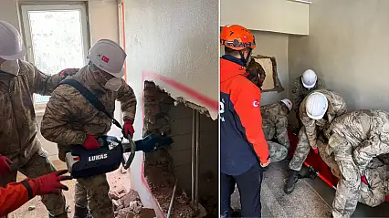 Siirt AFAD'dan Jandarma personeline enkaz arama-kurtarma eğitimi