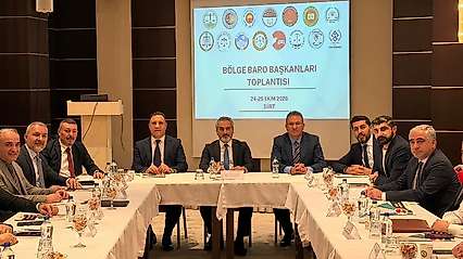Siirt Barosu Ev Sahipliğinde Yeni Dönemin İlk Bölge Baroları Toplantısı Yapıldı