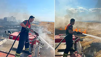 Siirt Çevre Yolu'nda Büyük Anız Yangını: Ekiplerin Müdahalesi Sürüyor