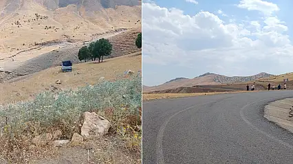 Siirt'in Kurtalan İlçesinde Kamyonet Şarampole Uçtu
