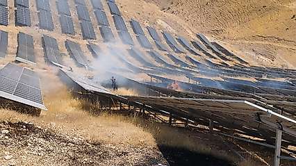 Siirt Kurtalan'da Elektrik Panellerinde Yangın Çıktı