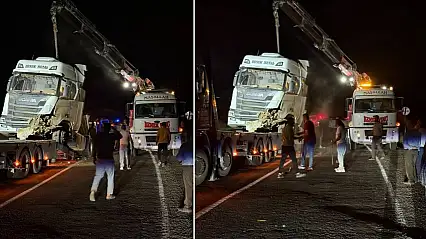 Siirt-Pervari Yolunda Tır Bariyerlere Çarptı: Şans Eseri Yaralanan Yok