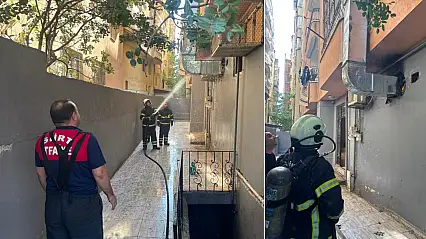 Siirt'te Baca Yangını Büyümeden Söndürüldü