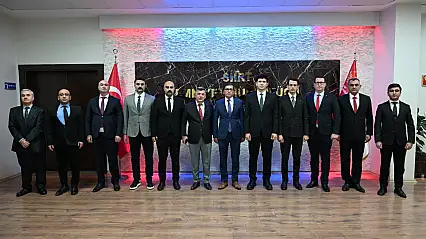 Siirt'te Başsavcı Yasin Coşkun ile Emniyet Müdürü Necmettin Öztürk adli konuları değerlendirdi