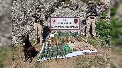 Siirt'te Çok Sayıda Mühimmat Ele Geçirildi Mağara ve Sığınak Kullanılamaz Hale Getirildi