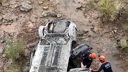 Siirt'te Feci Kaza: Araç Ters Döndü, 3 Yaralı