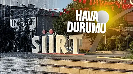 Siirt'te Hafta Boyunca Sıcaklıklar Düşüyor, Bugün Sağanak Yağış Var - Siirt İçin 5 Günlük Hava Durumu
