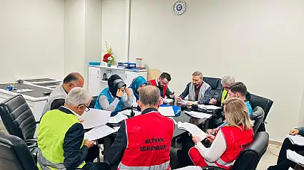 Siirt'te Hastanede HAP Kapsamında Masa Başı Tatbikatı Gerçekleştirildi